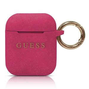 Guess AirPods szilikon tok GUACCSILGLFU (fuchsia)